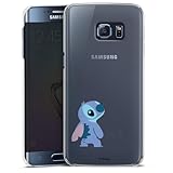 Hard Case kompatibel mit Samsung Galaxy S6 Edge Plus Schutzhülle transparent Smartphone Handy Hülle Lilo & Stitch Fanartikel Disney