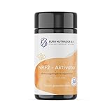 Euro Nutrador NRF2 Aktivator | 120 Kurkuma Kapseln mit 178 mg Kurkuma,125 mg Curcumin, 100mg Grüntee Extrakt, 96 mg Brokkoli Extrakt, 50mg OPC & 25mg Resveratrol | Gentechnikfrei, aus Deutschland