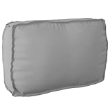 Qnhdfrt Sitzkissen Grau 70x40x12 cm Modernes Palettenkissen aus Oxford-Gewebe für Stuhl und Sofa im Wohnzimmer