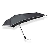 SENZ ° mini automatic foldable storm umbrella Black reflective