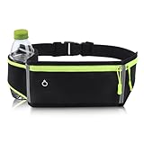 Laufgürtel für Handy,wasserdichte Lauf Hüfttasche mit Verstellbarem Gummiband,Lauftasche Jogging,Verstellbare Lauftasche mit Kopfhöreranschluss für einschließlich gehen,Laufen,Radfahren