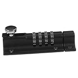 ABOOFAN Schlüsselloses Zahlenschloss Türschloss mit Codefunktion Kompakter Türverriegelungsschieber für Haus Garten Zauntüren und Schränke Wetterbeständig und Einfach Zufällige Farbe