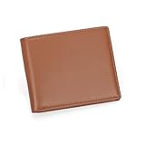 ZHCHAO Herren-Geldbörse mit mehrfarbiger Geldklammer für Herren, Vintage-Kreditkarten-Etui, Rosso, 10.5*8.7cm