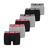 8719965009202 Men's Repeat Logo Boxer Briefs, Middle Grey Melange Combo, M (6er Pack)