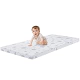 Lilian&Gema Babymatratze, Kindermatratze 60x120 cm, Babybett Matratze Hautfreundlicher Bezug Abnehmbar und Waschbar, Kinderbett oder Reisebett, Weich Atmungsaktiv Baby matratze aus Baumwolle