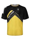 KUTOOK Radtrikot Fahrradtrikot Mountainbike Rennrad Shirt MTB Trikots Herren Kurzarm Sommer Tops Bekleidung Motocross-Jersey Sommer DH Downhill Schnelltrocknend Gelb M