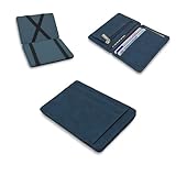 RisePlus Wallet Magic Slim， Brieftasche Magische ， Geldbörse Herren Klein mit Münzfach, Mini Portemonnaie RFID,Schutz Kartenetui Leder，Kleiner Geldbeutel für Männer Damen (Blau)