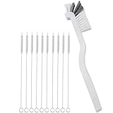 Wagoodter 11 Stück Reinigungsbürste Set, Küchenreinigungsbürsten, Enthalten Strohhalm-Bürste, Spaltenreinigungsbürste für Reinigung von Teekannen, Kaffeevollautomat, Strohhalmen (A)
