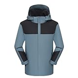 2025 Fashion Regenjacke für Unisex Damen Herren Sun Packable Windjacke Regenmantel mit Kapuze Einfarbig Outdoorjacke Atmungsaktiv Übergangsjacke, dunkelgrau, 5XL