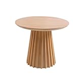MIROOOO Couchtisch im nordischen Stil, Haushalt, Massivholz, runder Esstisch, Couchtisch, Wohnzimmer, Teetisch, Balkontisch (Größe: 88,9 cm), Esstisch (Farbe: A, Größe: 90 x 75 cm)