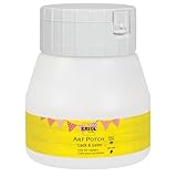 KREUL 49252 - Art Potch Lack und Leim, transparent, 250 ml, Serviettentechnik- und Dekokleber auf Wasserbasis, für Holz, Keramik, Stein und Karton
