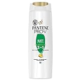 Pantene Pro-V Glatt & Seidig 3-In-1 Shampoo + Pflegespülung + Intensivpflege, Pro-V Formel + Antioxidantien, Für widerspenstiges Haar, 250ML