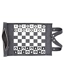 Sondergut Schach & Dame Reise-Edition - Zum Rollen aus 100% Leder - Das Original seit 1998 Camper & Travel-Fans - 25x32cm