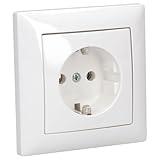 Busch-Jaeger Balance SI Set: Steckdose 20 EUC-914 +1-fach Rahmen 1721-914 Alpinweiß