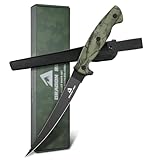 DRAGON RIOT Filetiermesser Fisch 16.5CM, Edelstahl Fischmesser mit Anti-Rutsch-Griff, Scharfes Küchenmesser, Full Tang Kochmesser profi Messer, Outdoor-Messer für Fisch und Fleisch