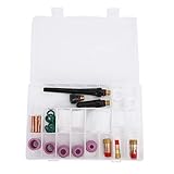 TIG Welding Torch Parts Kit 31pcs | 6# - 12# Gas Lens Ceramic Nozzle/Collet Body/Glass Cup | Accurate Replacement for TIG Welder Torch Accessories