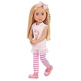 Glitter Girls Puppe Lacy – Bewegliche 36cm Puppe mit Kleidung, Zubehör und langen Haaren zum frisieren - Spielzeug ab 3 Jahren (6 Teile), Verschieden