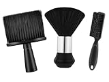3 Stück Friseur Bürste, Nackenpinsel Set, Soft Friseurbürste, Friseur Pinsel, Friseur Haarpinse, Soft Barbierbürst für Friseursalon Haarreinigung