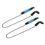 Abaodam 2 Stück Angelalarm Tragbarer Bissanzeiger aus Beschichtetem Eisen Angelrutenschwinger für Süß und Salzwasser Angelzubehör für Boots und Küstenangeln