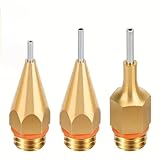 MKHQST Heißklebepistole 3 stücke Heißkleber Werkzeuge Düsen for 11mm Klebestifte Edelstahl Klebepistole Düse für Basteln