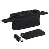 Roxvue Universelle Kinderwagentasche mit Isoliertem Getränkehalter, Aufbewahrungstasche für Kinderwagen mit Großem Fassungsvermögen, Wasserdicht, Schultergurt und Haken