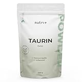 Taurin Pulver 1 kg - hochdosiert - pflanzlich durch Fermentation - reines Taurine Powder 1000 g - Vegan - Neutral - natürlich ohne Zusatz - Premiumqualität