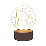 Mini Ramadan Mubarak Kerze Laternen, flammenlose Ramadan Lichter, Mond Stern Moschee Mubarak Licht LED Deko Party Kerze für Eid