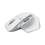 Logitech MX Master 3S für Mac — Ultraschnell scrollende Bluetooth-Maus, ergonomisch, 8K DPI, Glass Tracking, leises Klicken, USB-C, Apple, iPad — Hellgrau (Generalüberholt)