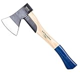 Germania Beil 600 g 32 cm lang mit Hickorystiel & Stielschutz/polierter Spaltkopf
