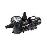 Mauk Schwimmbadpumpe 320 W – selbstansaugende Poolpumpe mit Vorfilter, 7.500 l/h Förderleistung, IPX4, für Sandfilteranlage, 32/38 mm Anschluss, kompatibel mit Intex & Bestway Pools
