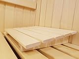 AGANDE Sauna Kopfstütze J-007 Saunakopfstütze Nackenstütze Beinauflage Rückenlehne Rückenstütze Saunazubehör Espenholz kein Nadelholz Daher ohne Harz und nur wenig wärmeleitend