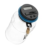 Healifty Digitale Münzbank mit Zählwerk und Schloss Kunststoff Sparbüchse mit Großem Fach Abschließbar Sparschwein für Erwachsene Praktisches Geschenk zum Geburtstag