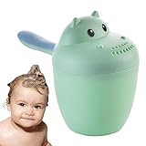 Baby-Badekännchen | Babyparty-Tasse | Kleinkind-Shampoo-Spüler | siliconenbadbeker voor gemakkelijk spoelen | Zachthaarwaspool voor baby's, plezier, badervaring, peuterkinderen, badkameraccessoires