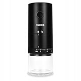 Huslog Kaffeemühle Elektrisch, Kaffeemühle, Kabellos, Leistungsstark, Schwarz
