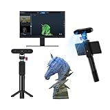 Creality CR-Scan Ferret 3D-Scanner, 0,1 mm Präzision, 30FPS & ASIC-Chip, Dualmodus für Möbel/Statue, 24-Bit-Farbscan (Outdoor-tauglich, 105g Ultra-Leicht), für Android Windows macOS