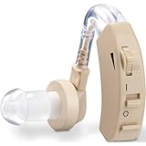 Beurer HA 20 Hörgeräuschverstärker mit ergonomischer Passform hinter dem Ohr, individuelle Anpassung an den Gehörgang, Lautstärke stufenlos regelbar