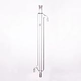 YIOOSO Gerader Kühler, Länge 100m/150mm/180mm/200mm/250mm/300mm, Kühler Liebig mit verschmolzenem Innenrohr, Schliff 14/20+14/20(E.L. 100mm)