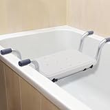 Badewannensitz, Ausziehbare 72-82cm Badewannenbretter, Tragfähigkeit 136 kg Wannensitz, Badesitz verstellbar für die Wanne badewanne zubehör komfortabel