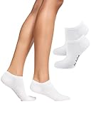 Nur Die Bambus Sneaker Socke 2er Pack Damen kaum sichtbar Bambussocken weich