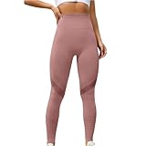 Damen-Yogahose, Activewear-Hose, Fitnessstudio, Jogger, Sport, Fitness-Hose, Damen, hohe Trockenlauf-Yogahose, Strumpfhose, Sensation, kurze Hose, Schlafhose, Baumwolle, für Damen, wassermelone, L