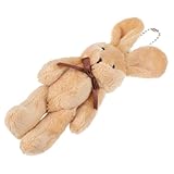 Veemoon 1Stück Plüschkaninchen Schlüsselanhänger Süßer Cartoon Taschenanhänger Schlüsselring für Stilvolle Dekorationen Rucksäcke Handtaschen