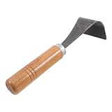 IWOWHERO Metall baumentrindungswerkzeug mit Ergonomischem Holzgriff Effizienter Rindenschaber für Gartenarbeit Leichtes Manuelles Entrinden von Baumrinde Multifunktionales Werkzeug für