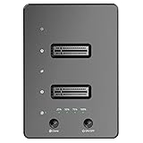 Type C auf USB 3.0 M.2 SATA NGFF SSD Hard Disk Drive Docking Station Dual Bay External Offline Clone Adapter
