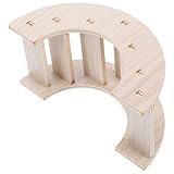 Gadpiparty Holzbrücke Kletterleiter für Hamster Zwerghamster Kleintiere aus Natürlichem Holz Stabil Langlebig für Käfigtraining und Bewegung