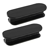 SHILIUZHI 2 Stück Balkontürgriff, Griff Balkontür, Türknauf Türgriff, Mühelos Selbstklebende Türgriffe, Klebegriff Terrassentür, Balkongriff, für Fenster, Glastüren, Schubladen, Schwarz