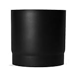 Ofenrohr 2mm 150mm 0,15m lang Schwarz