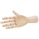 Holz Handmodell Profi Drehbare Chinesische Holzpuppe mit beweglicher Hand zum Skizzieren, Malen, Dekorieren (Holzhand 24 cm [Weibliche rechte Hand])