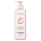 L'Oréal Paris Reinigungsmilch für Frauen: entfernt Make-Up sanft und verleiht ein weiches Haut-Gefühl mit Rosen- und Jasminextrakten, Kostbare Blüten, 1x 400ml