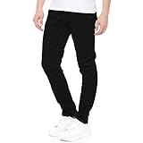 Smith & Solo Jeans Herren – Hosen Herren Stretch Slim Fit Jeanshose Jeans Slim Modern Männer Hose (Schwarz, 33W32L)