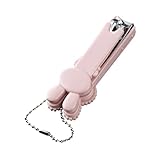 Kisangel Nagelschere kreative nagelknipser Mini-Nagelknipser Zehennagelcippers Nagelknipser für Cartoon-Nagelknipser Fingernagel Clipper Kindernagelcippers ABS Rosa